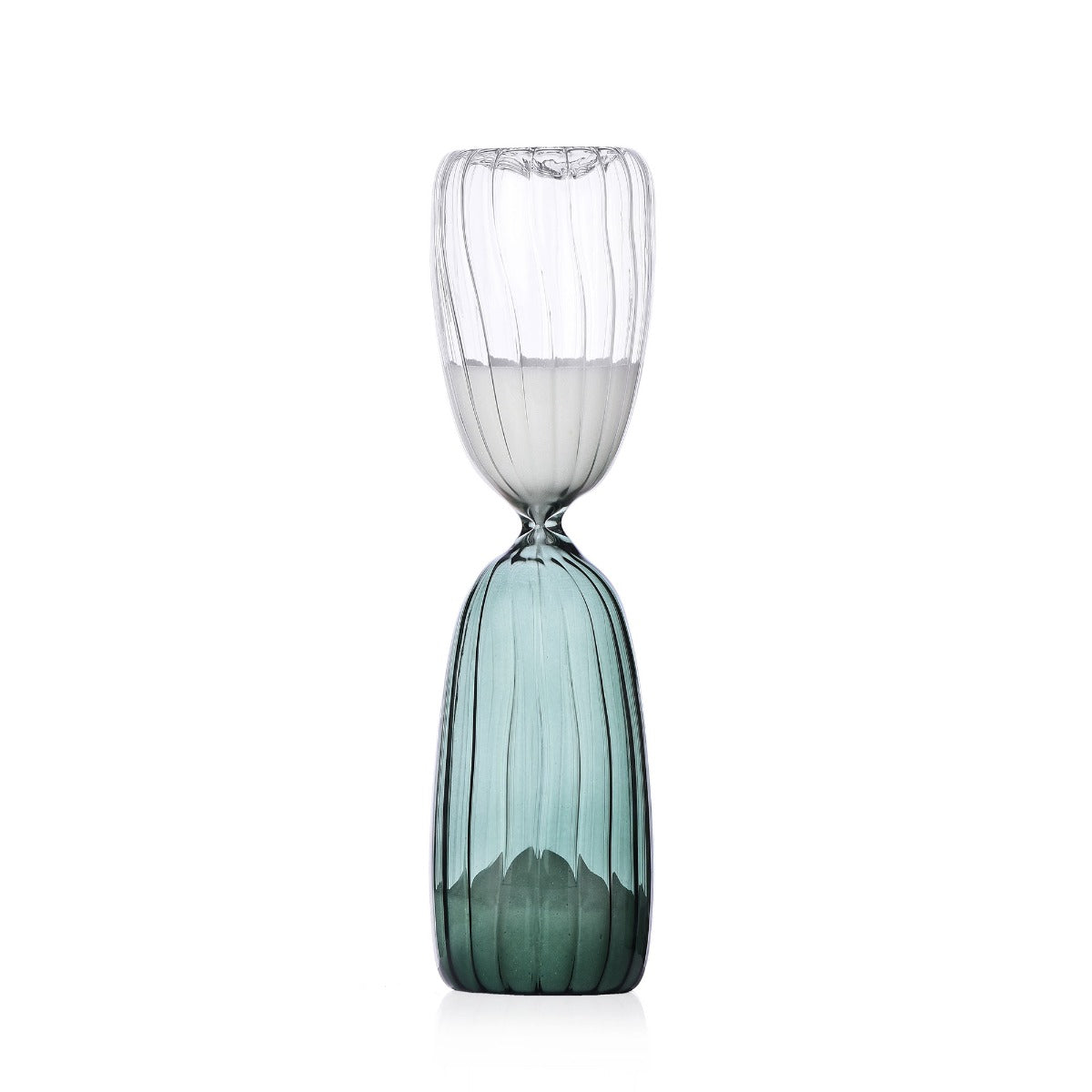 TIMES Clessidra 15 Minuti Trasparente/Verde | Clessidra in Vetro Borisilicato Ichendorf Milano - 09367116