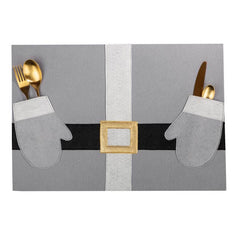 Tovaglietta Babbo Natale Grigia - 1224802