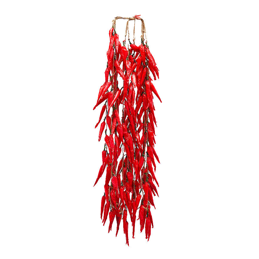 Grappolo 200 Peperoncini Rossi Artificiali H60 cm - 2500074A400