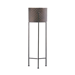Tripode - Portavaso in Metallo su Piedistallo in Ferro H81 - 601073-S