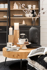 Tronco Portacandela : Portacandela di design in legno naturale - CONFIG0087