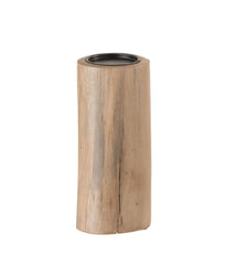 Candeliere Pilas Rotondo legno naturale S (10x10xH26) - 96377