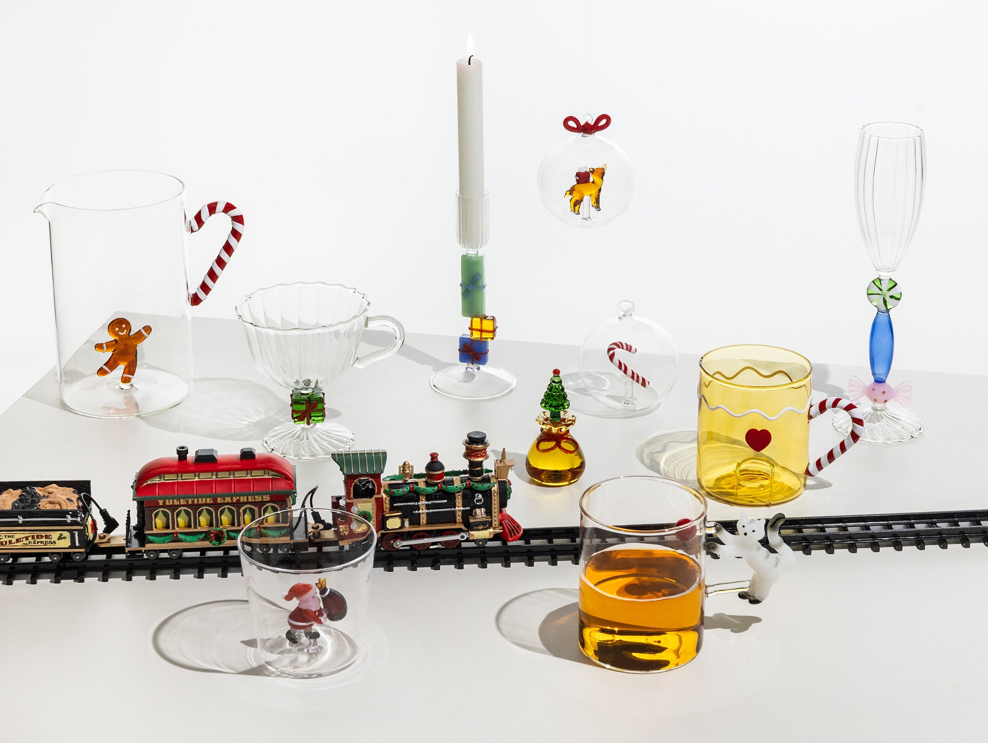 Christmas Tales Tumbler Babbo Natale con Sacco Ambra Ichendorf Milano ambientata