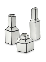 Vaso Carte Blanche H6,5 cm in Porcellana Bianco/Nero – Annebet Philips Per Serax