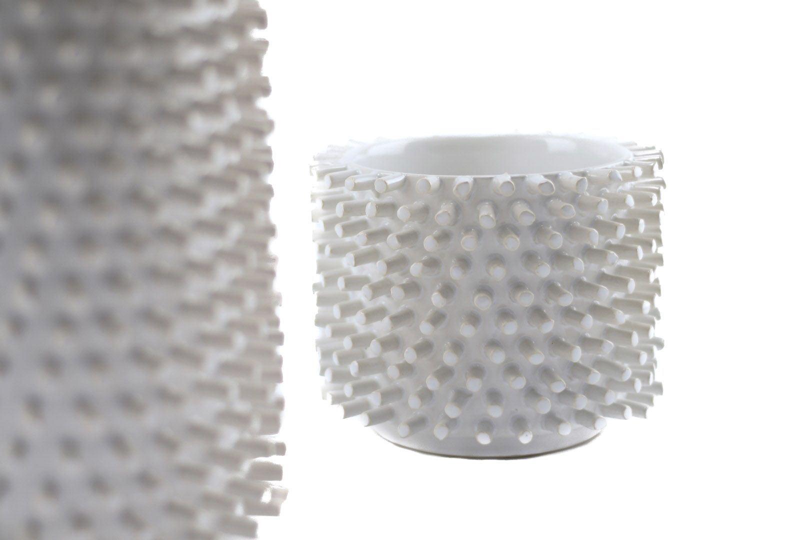 Vaso cilindro bianco ceramica Freaky:  vasi design EDG - CONFIG0104