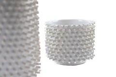 Vaso cilindro bianco ceramica Freaky:  vasi design EDG - CONFIG0104