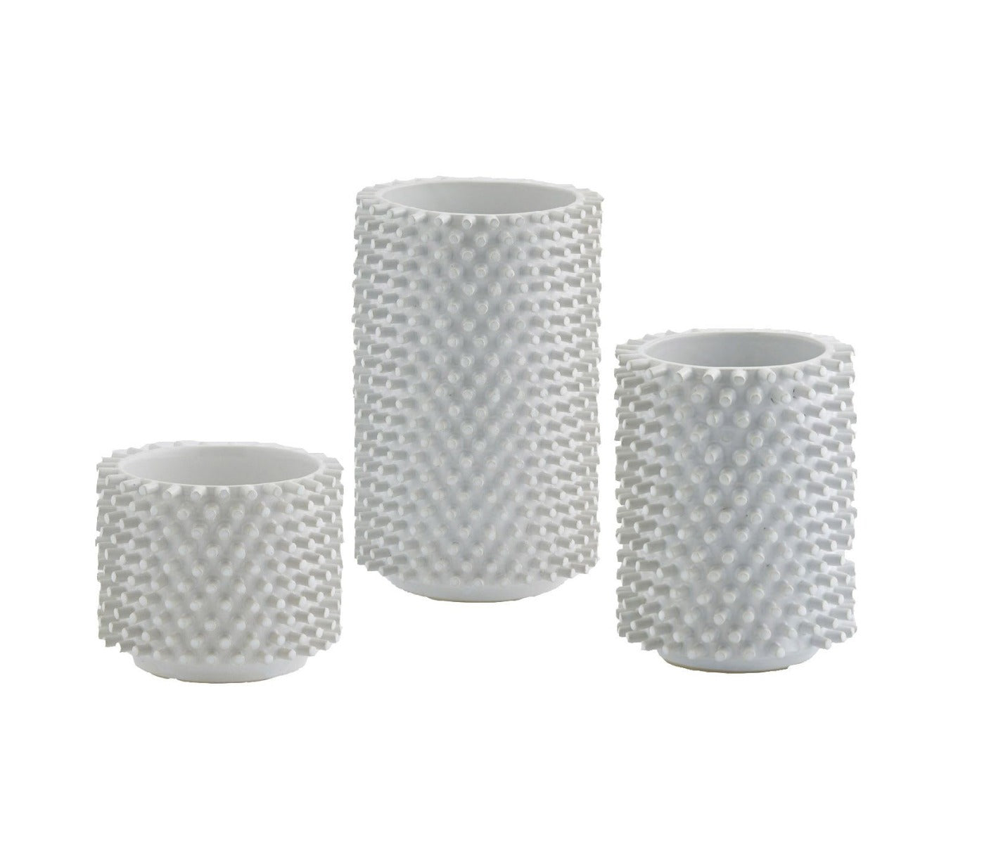 Vaso cilindro bianco ceramica Freaky:  vasi design EDG - CONFIG0104