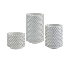 Vaso cilindro bianco ceramica Freaky:  vasi design EDG - CONFIG0104