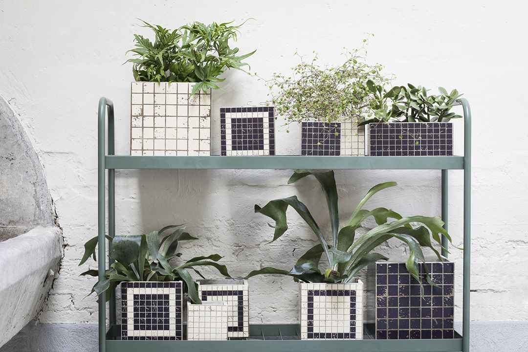 Cachepot Marie Mosaico H22 : vasi in cemento Serax - CONFIG0010