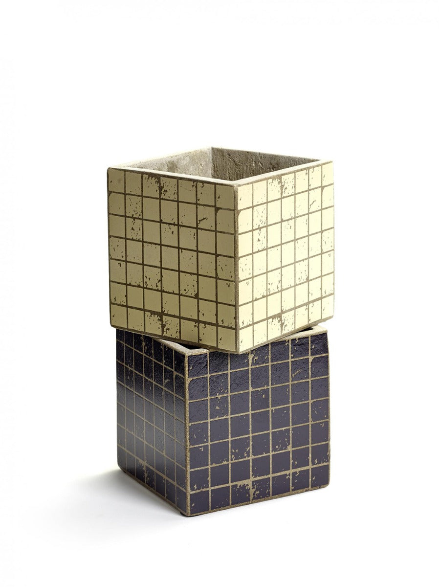 Cachepot Marie Mosaico H22 : vasi in cemento Serax - CONFIG0010