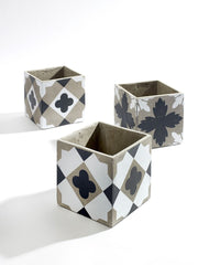 Cachepot Feeling : Set 3 vasi in cemento Serax - B7213202