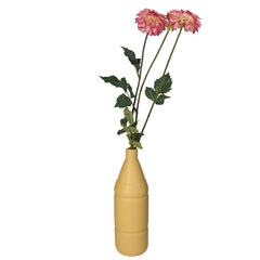 Vaso Bottiglia Detersivo in Ceramica Color Giallo H26 Cm - XET-9460
