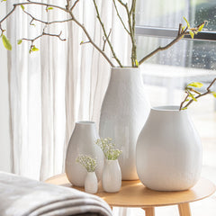 Vaso Alto H36 in ceramica Bianca Design Rader - 0016472
