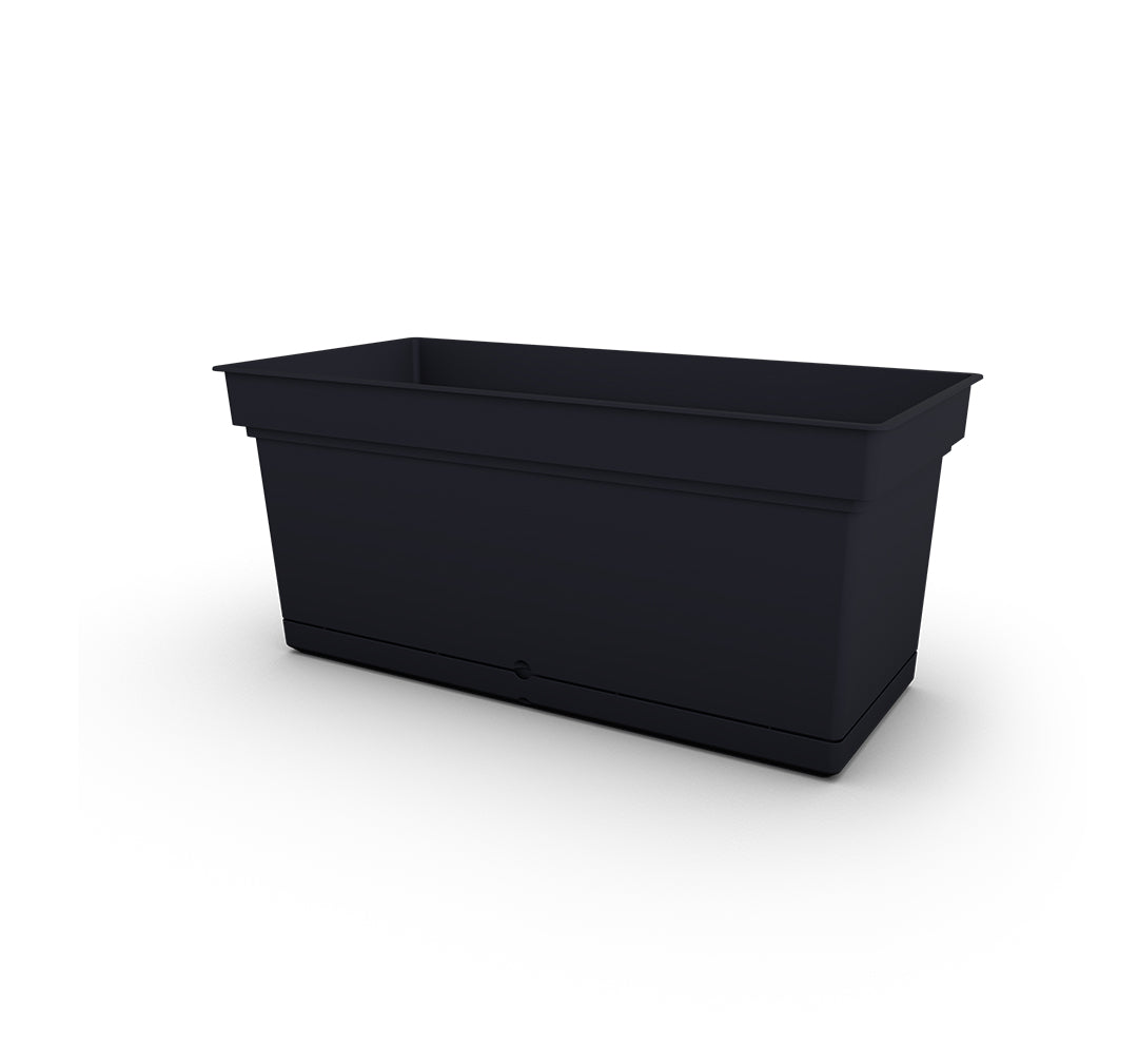 Fioriera rettangolare Aqua 100 Antracite Teraplast - 28109098005