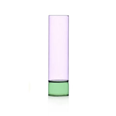 Vaso Bamboo colore Rosa - Verde H27 | Vasi in Vetro Ichendorf Milano - 09367203