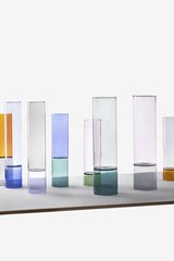 Vaso Bamboo colore Viola - Verde H35 | Vasi in Vetro Ichendorf Milano - 09367200
