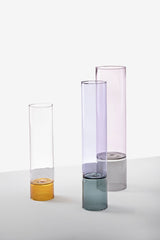 Vaso Bamboo colore Viola - Verde H35 | Vasi in Vetro Ichendorf Milano - 09367200