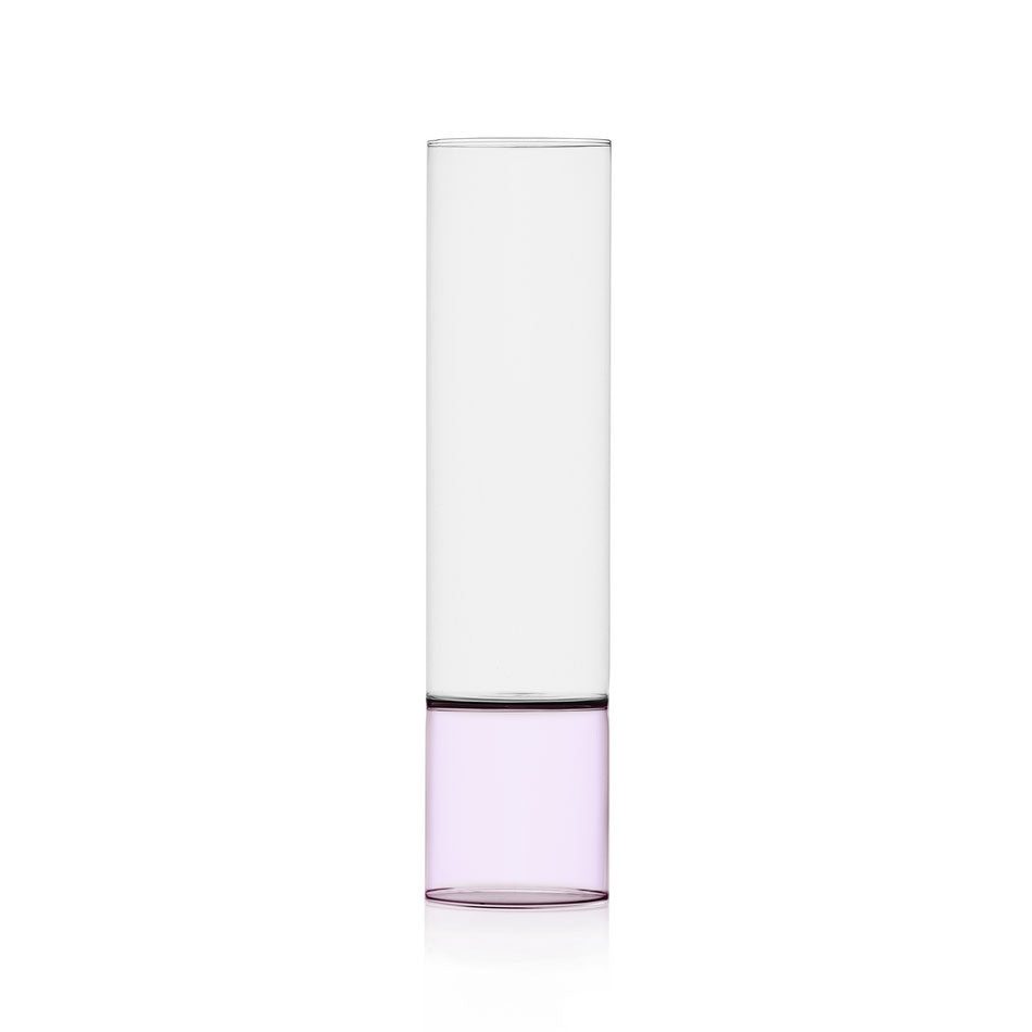 Vaso Bamboo colore Trasparente - Rosa H37 | Vasi in Vetro Ichendorf Milano - 09367197