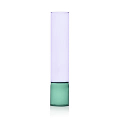 Vaso Bamboo colore Viola - Verde H35 | Vasi in Vetro Ichendorf Milano - 09367200