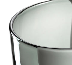 Vaso in Vetro Banda Nera H26 D23 – Stile ed Eleganza per Ogni Ambiente