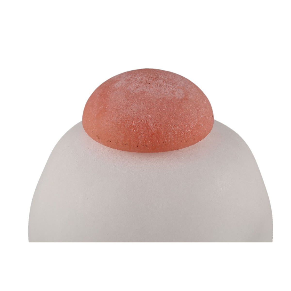 Vaso Karlie Bianco con Tappo Arancione in Vetro Opaco | Vasi di Design in Vetro Colorato - 721821