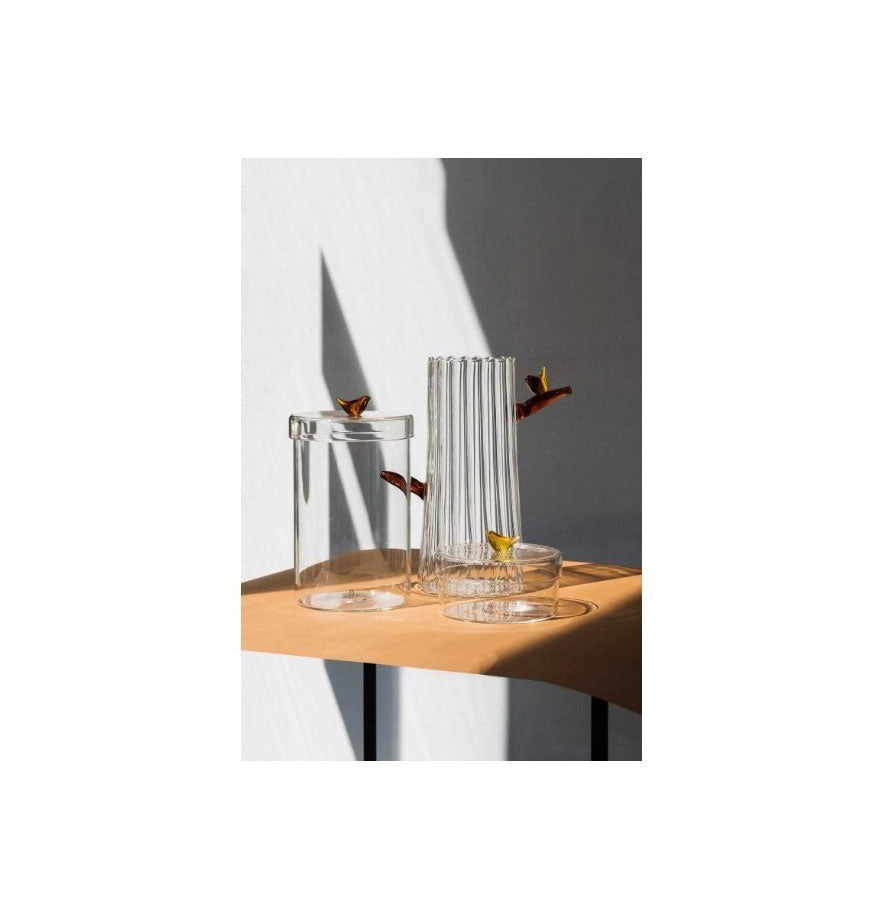 BIRDS Vaso Uccellino Ambra | Vasi in vetro Design Ichendorf Milano - 09352306