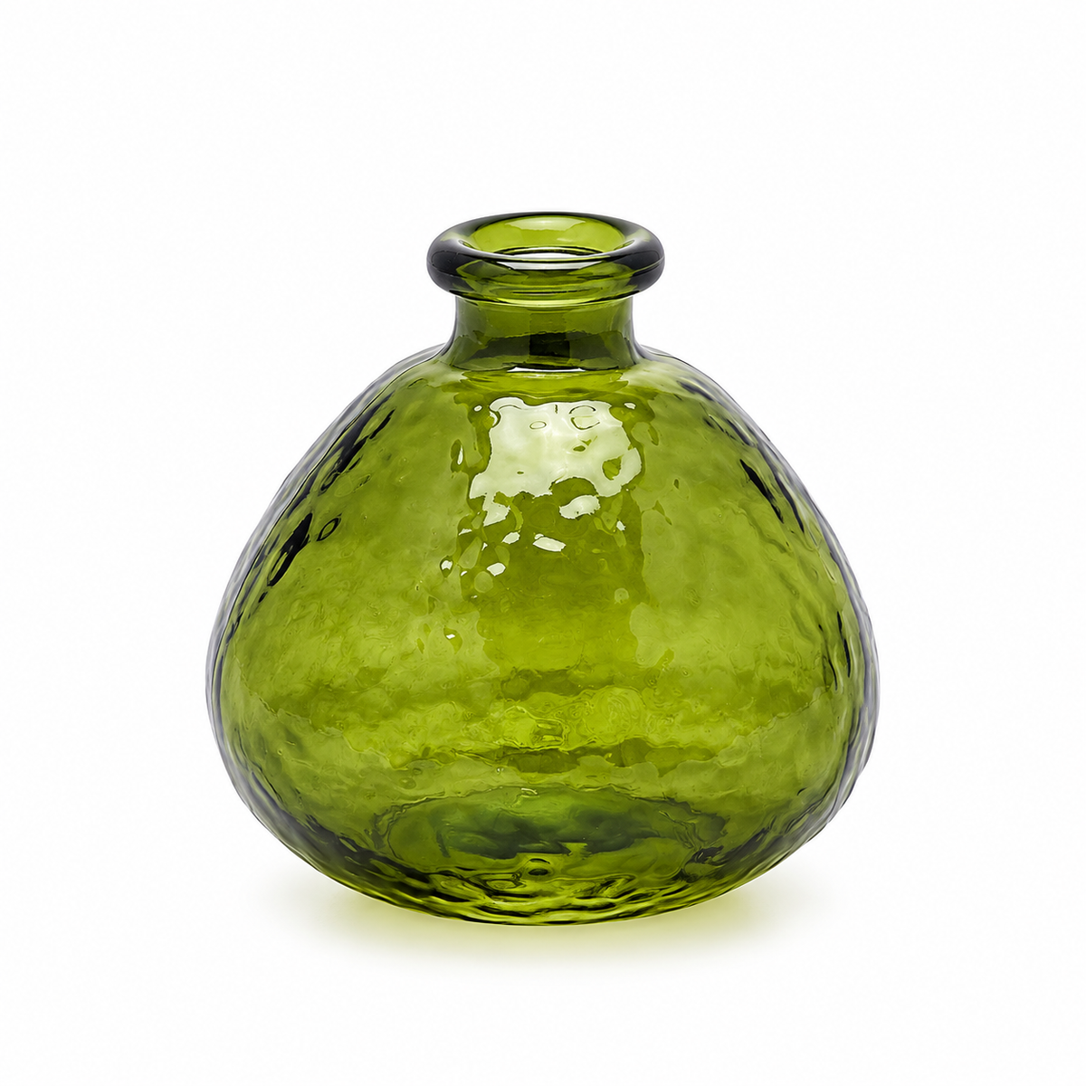 Vaso Bombato in Vetro Colorato – EDG Enzo De Gasperi | 2 Dimensioni e 3 Colori