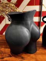 Vaso Booty | Vaso in ceramica nera H26 - 014854