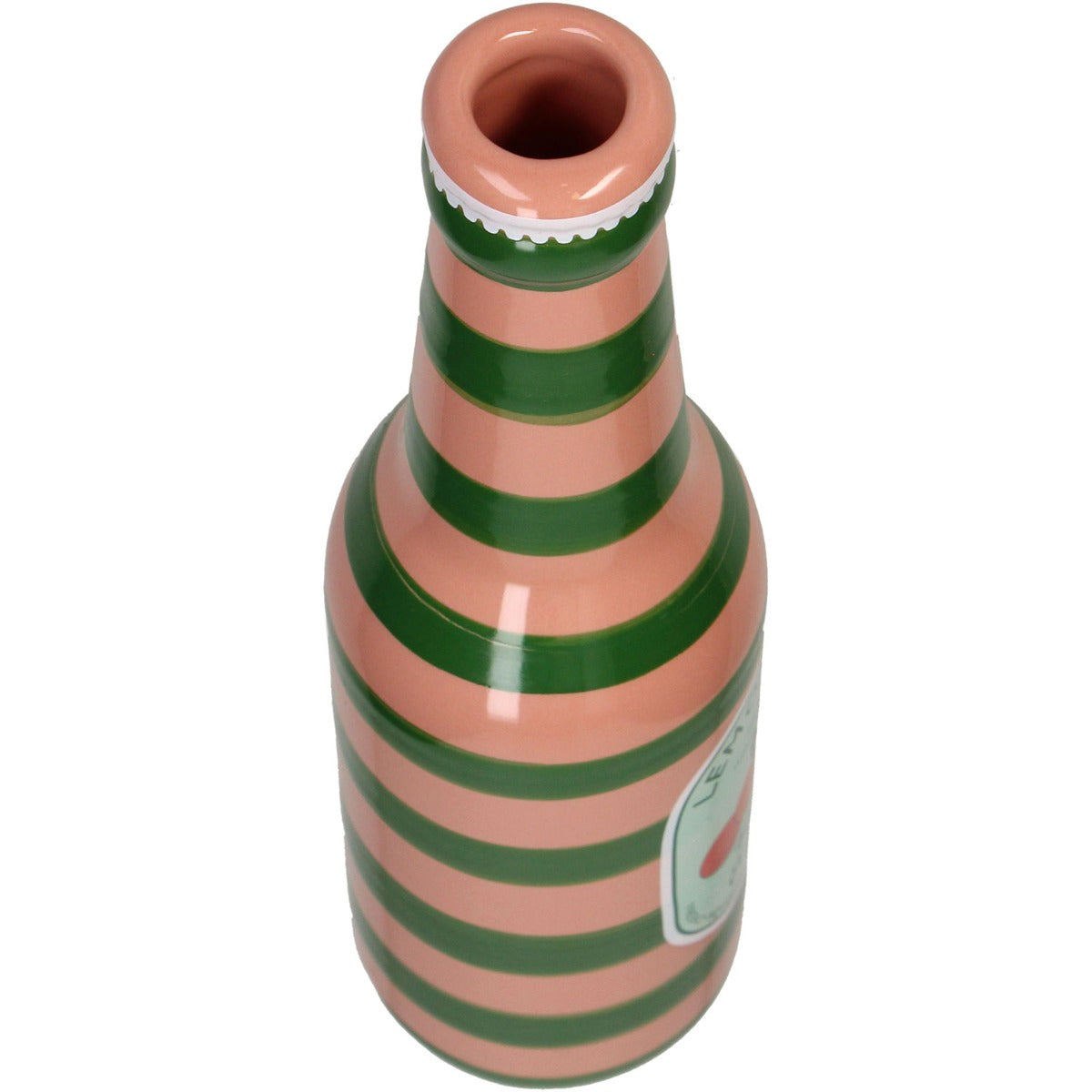 Vaso Bottiglia Aranciata in Ceramica H24 X D6,5 Cm - KAL-4130