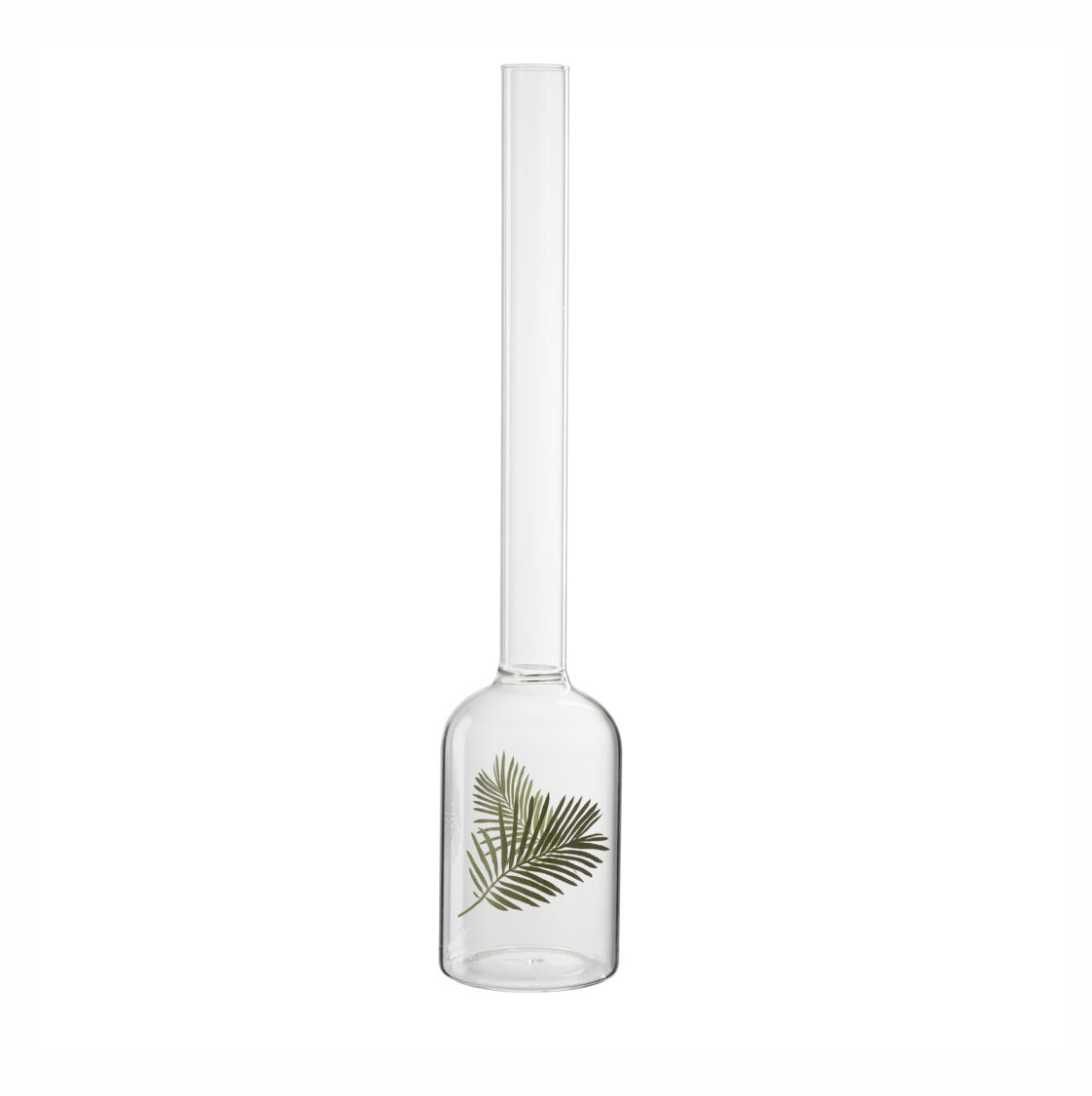 Vaso collo stretto H50: vasi in vetro trasparenti J Line - 84351