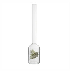 Vaso collo stretto H50: vasi in vetro trasparenti J Line - 84351