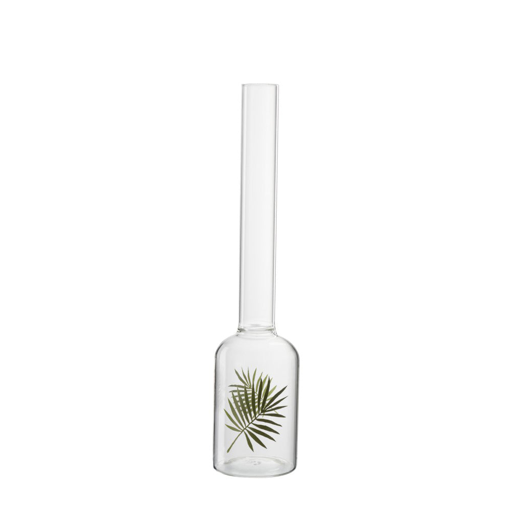 Vaso collo stretto H41: vasi in vetro trasparenti J Line - 84350