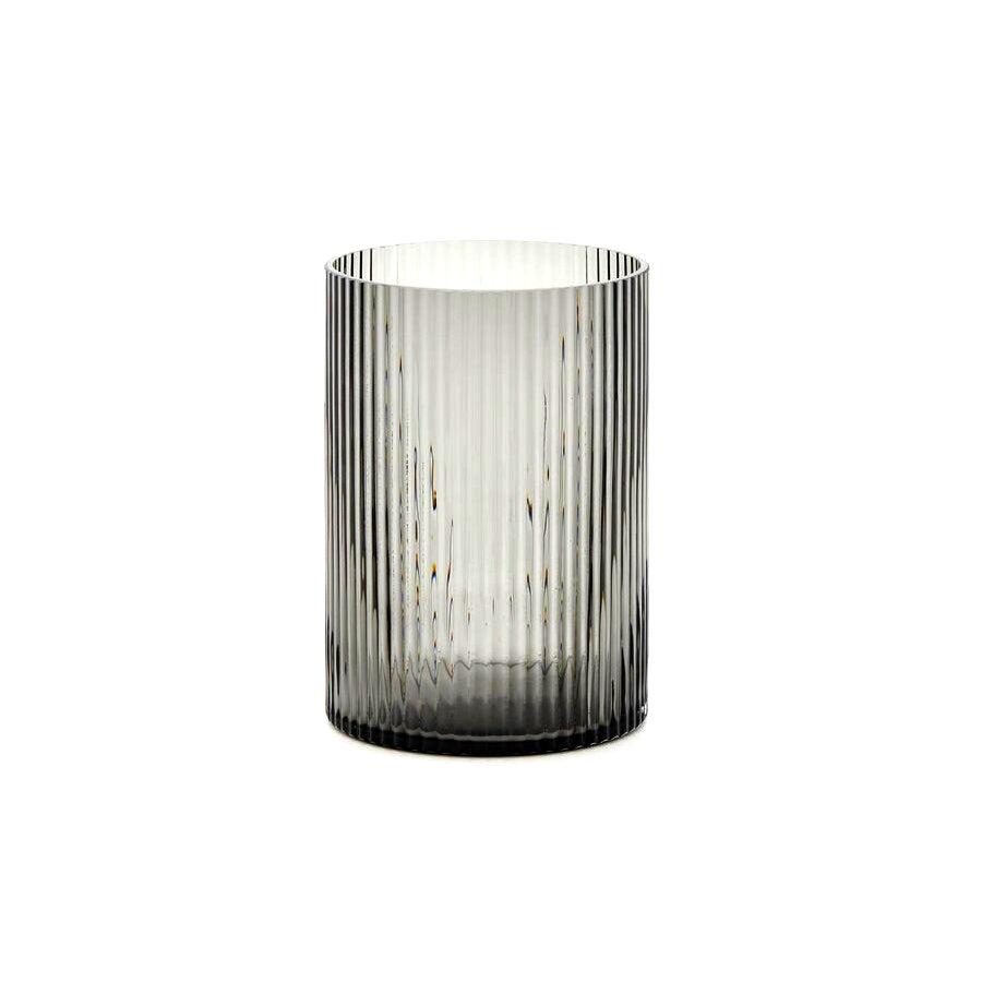 Vaso Bright Grigio H22 D16 | Vasi in Vetro Design EDG - Enzo De Gasperi - 107362,91
