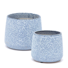 EDG Enzo De Gasperi Vaso Cachepot Crackle Azzurro H20 - Eleganza e Design per i Tuoi Interni