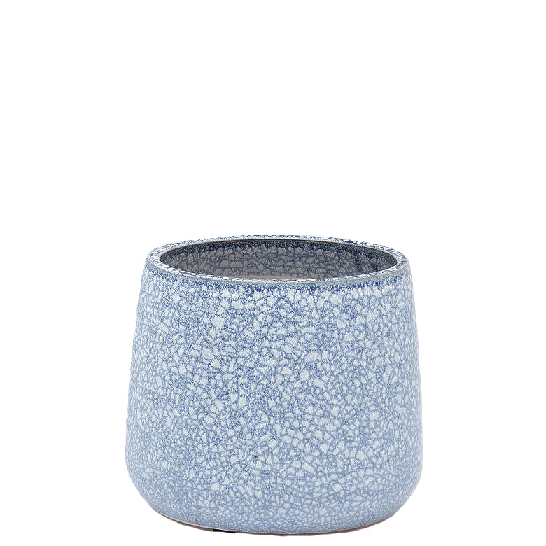 EDG Enzo De Gasperi Vaso Cachepot Crackle Azzurro H20 - Eleganza e Design per i Tuoi Interni