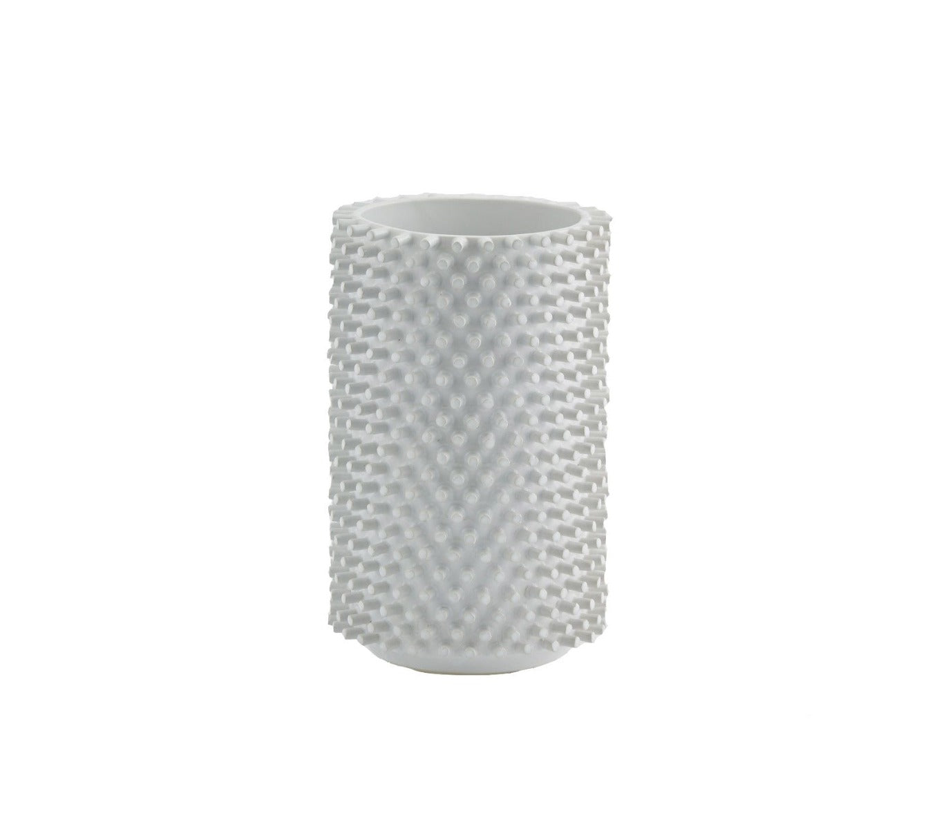 Vaso cilindro bianco ceramica Freaky H31: vasi design EDG - 012702,10