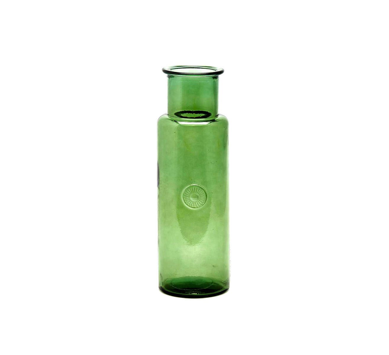 Vaso Cilindro in vetro riciclato verde H46 - 103754