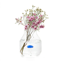 Vaso Conico Atlantis Medusa azzurra in vetro - 27367