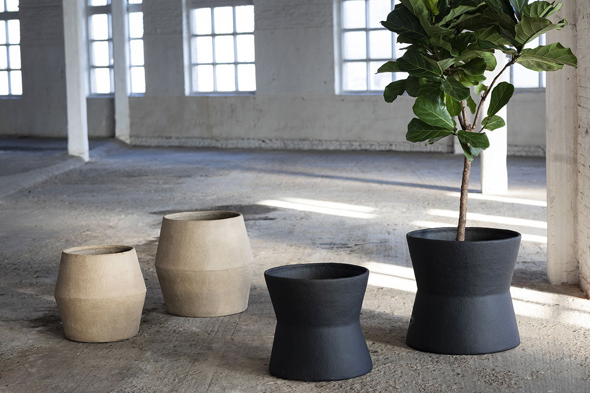 Vaso Planter Construct D50 X H48 Black | Vasi da interno Design Marie Michielssen - B7220001