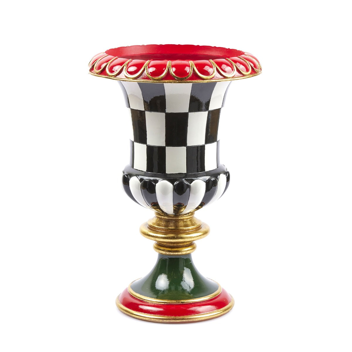 Vaso Coppa Scacchi H41 D27 Poliresina Design EDG - Enzo De Gasperi - 1100429A190