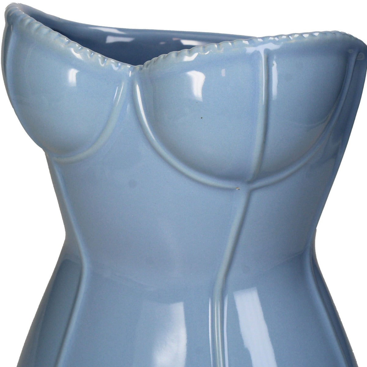 Vaso Corsetto Busto Donna Blu | Vasi di design originali - KAL-4506