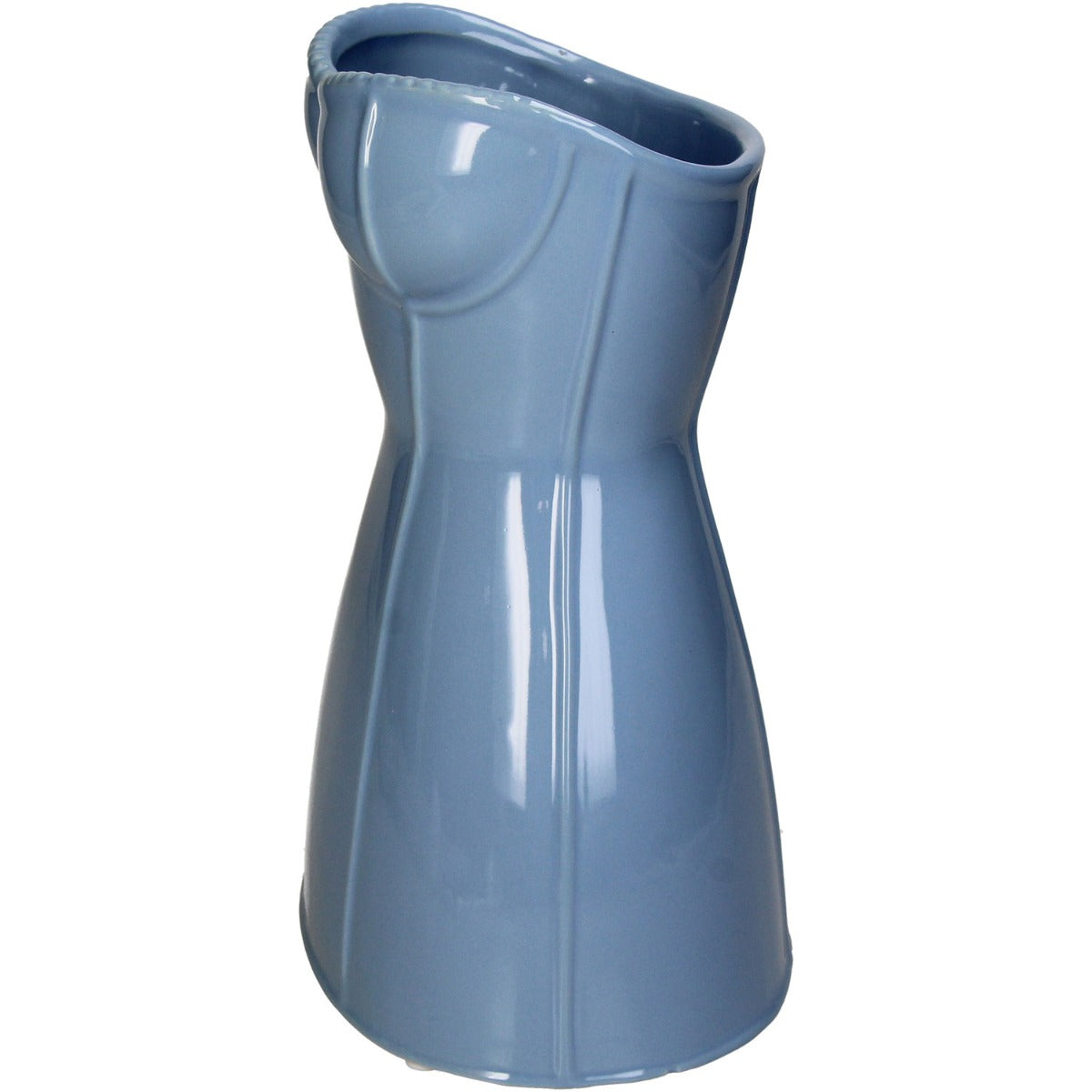 Vaso Corsetto Busto Donna Blu | Vasi di design originali - KAL-4506