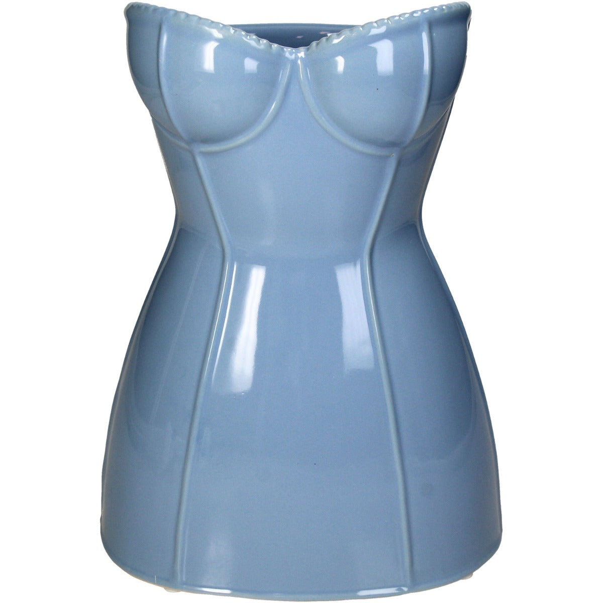 Vaso Corsetto Busto Donna Blu | Vasi di design originali - KAL-4506