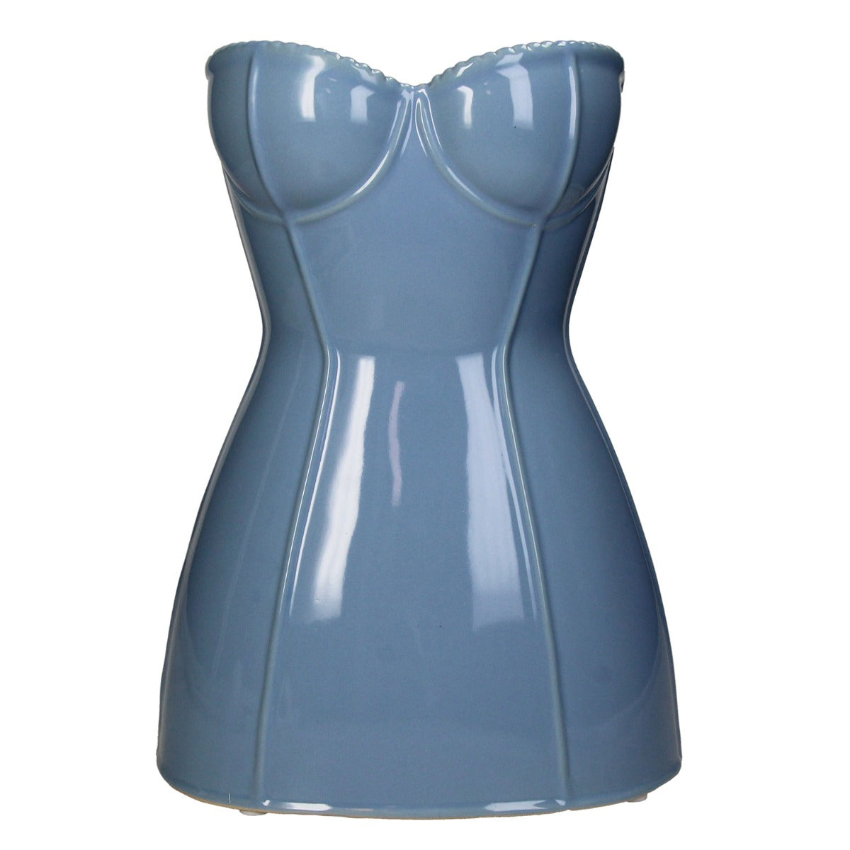 Vaso Corsetto Busto Donna Blu | Vasi di design originali - KAL-4506
