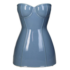 Vaso Corsetto Busto Donna Blu | Vasi di design originali - KAL-4506