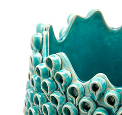 Vaso Deco in Ceramica Turchese H40 D25 CM - EDG Enzo De Gasperi - 1100146A885