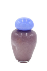 Vaso Dulce M Vetro Viola con Tappo Azzurro | Vasi di Design in Vetro Colorato - PT4151PU