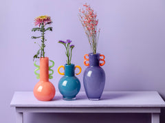 Vaso Fiesta Blu | Vasi di Design in Vetro Colorato - PT4188BL