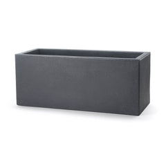 Fioriera Schio Cassa 80 Antracite in plastica Teraplast - 11427080032