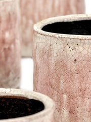 Vaso Flame in ceramica Rosa D14 X H13CM - B0919014